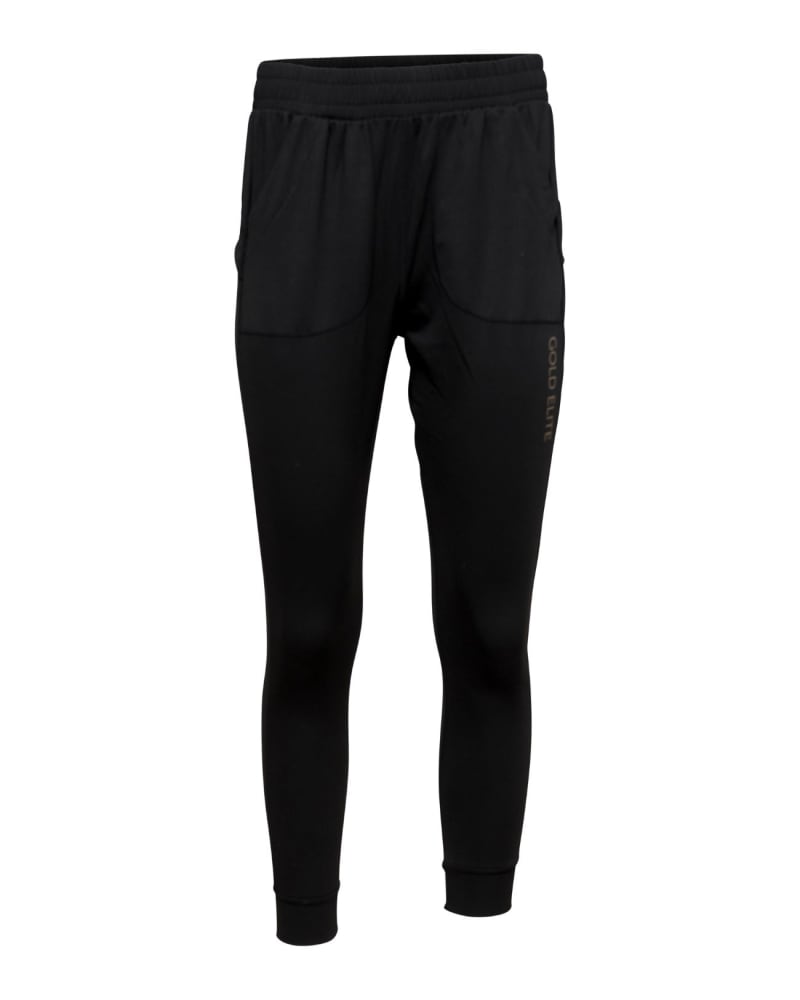 Front of a size XL The Chloe Jogger in BLACK by Gold Elite Apparel. | dia_product_style_image_id:293364